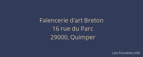 Faïencerie d'art Breton