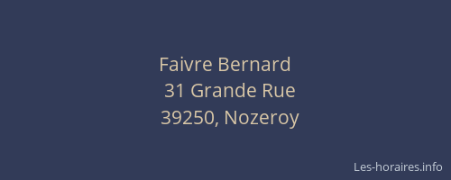 Faivre Bernard