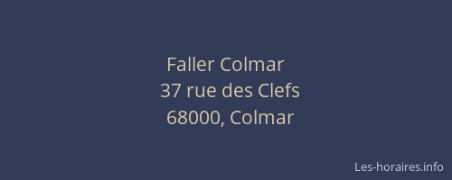 Faller Colmar