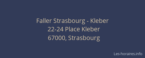 Faller Strasbourg - Kleber