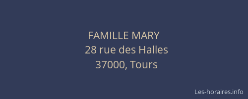 FAMILLE MARY