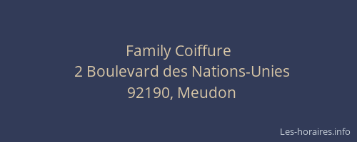 Family Coiffure