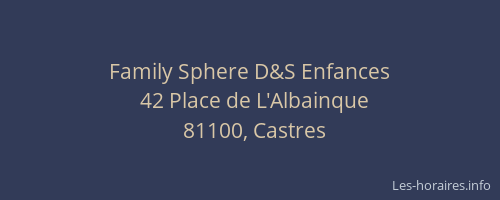 Family Sphere D&S Enfances