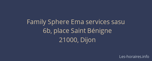 Family Sphere Ema services sasu