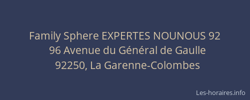 Family Sphere EXPERTES NOUNOUS 92