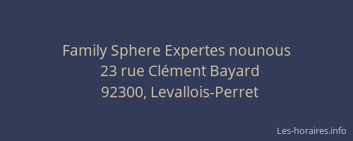 Family Sphere Expertes nounous