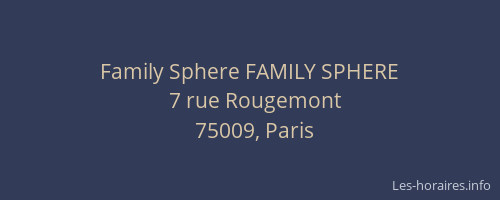 Family Sphere FAMILY SPHERE
