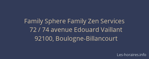 Family Sphere Family Zen Services