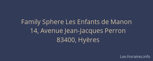 Family Sphere Les Enfants de Manon