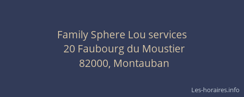 Family Sphere Lou services