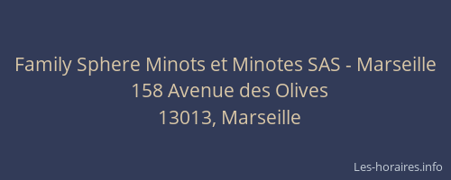 Family Sphere Minots et Minotes SAS - Marseille