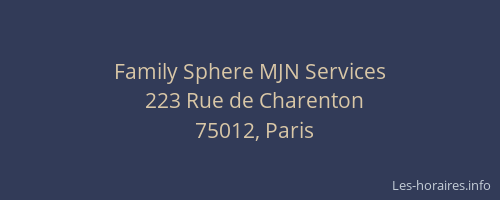 Family Sphere MJN Services