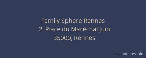 Family Sphere Rennes