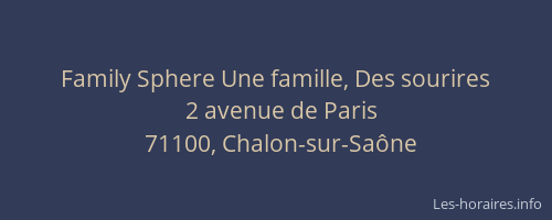 Family Sphere Une famille, Des sourires