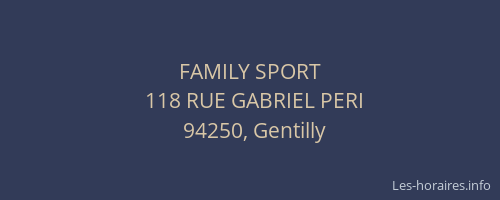 FAMILY SPORT