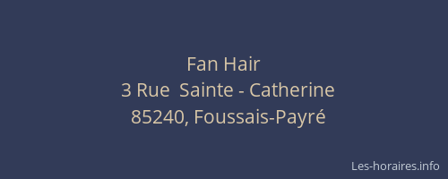 Fan Hair