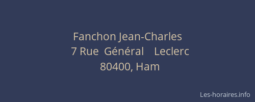 Fanchon Jean-Charles