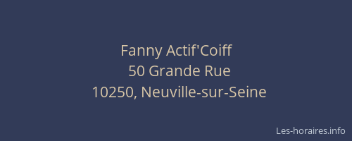 Fanny Actif'Coiff