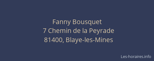 Fanny Bousquet