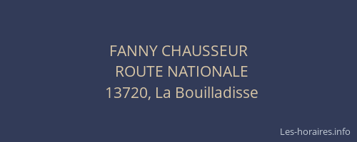 FANNY CHAUSSEUR