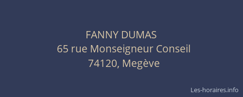 FANNY DUMAS