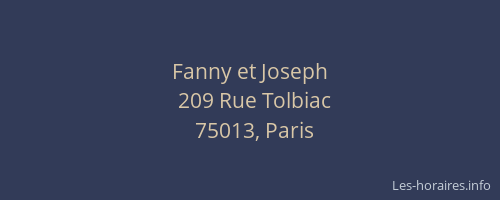 Fanny et Joseph