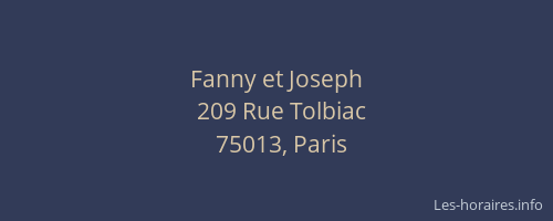 Fanny et Joseph