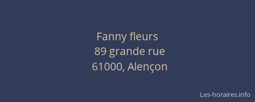 Fanny fleurs