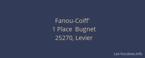Fanou-Coiff'