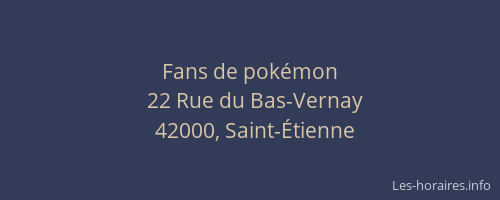 Fans de pokémon