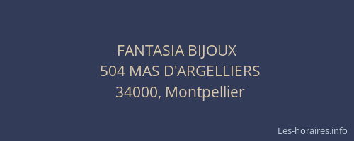 FANTASIA BIJOUX