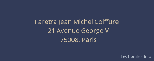 Faretra Jean Michel Coiffure