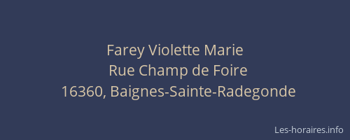 Farey Violette Marie