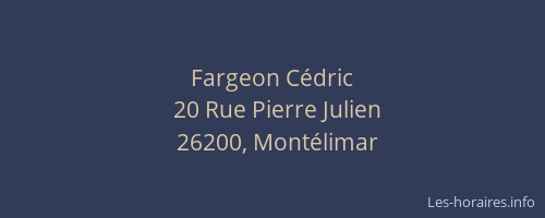 Fargeon Cédric