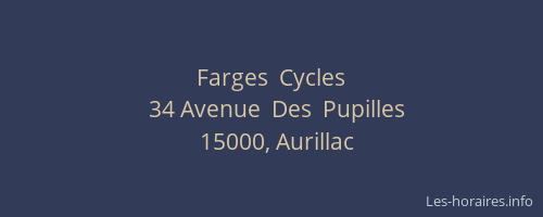 Farges  Cycles