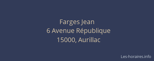 Farges Jean