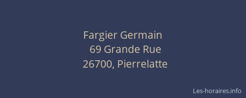 Fargier Germain