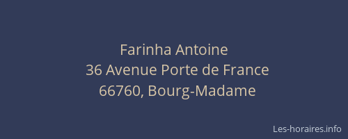 Farinha Antoine