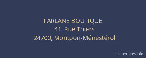 FARLANE BOUTIQUE
