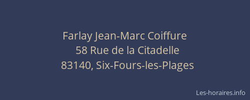 Farlay Jean-Marc Coiffure