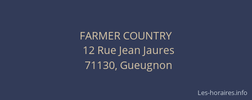 FARMER COUNTRY
