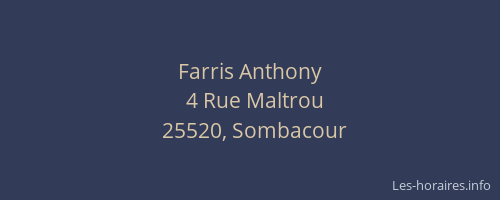 Farris Anthony