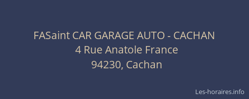 FASaint CAR GARAGE AUTO - CACHAN
