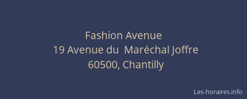 Fashion Avenue