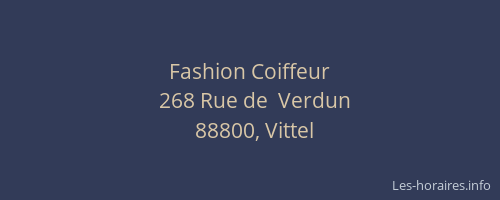 Fashion Coiffeur