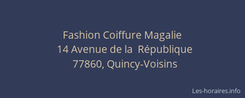 Fashion Coiffure Magalie