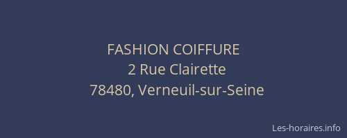 FASHION COIFFURE