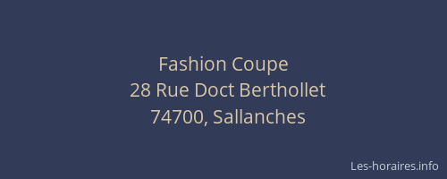 Fashion Coupe