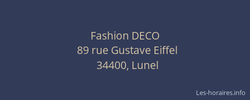 Fashion DECO
