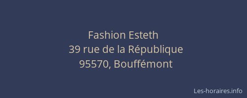 Fashion Esteth